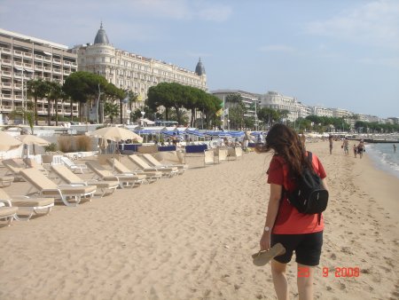 Praia de Cannes (cote D`Azur - França)