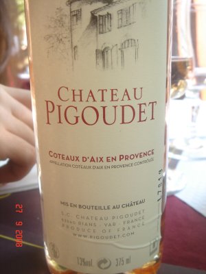 Vinho Rose do Chateau Pigoudet